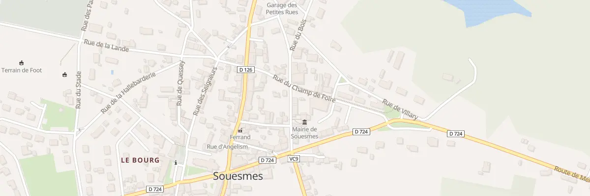 Plan du 12 Rue du Bois à Souesmes