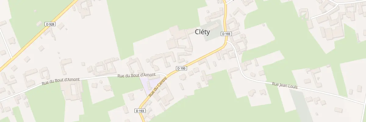 Plan du 33A Rue du Centre à Cléty