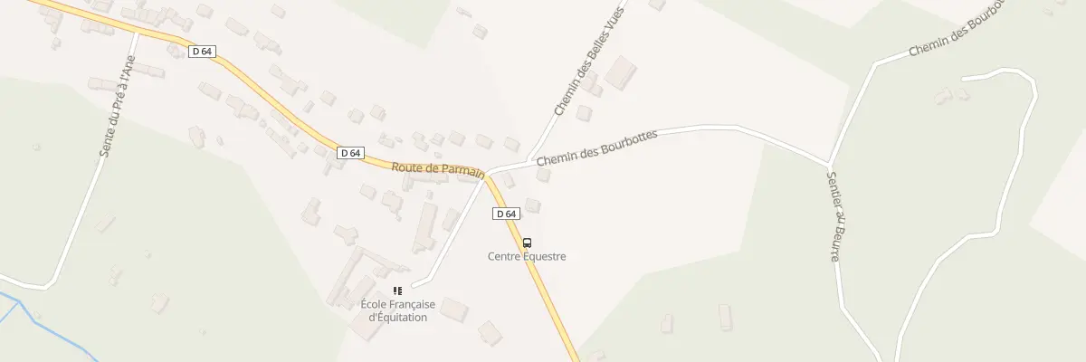 Plan du 2 Che des Bourbottes à Nesles-la-Vallée