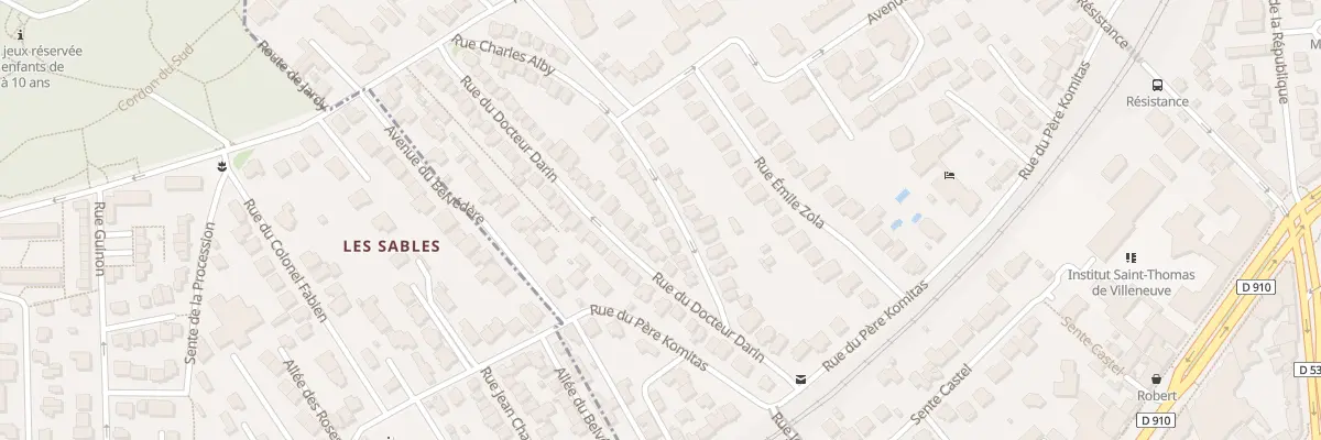 Plan du 9 Rue Charles Alby à Chaville