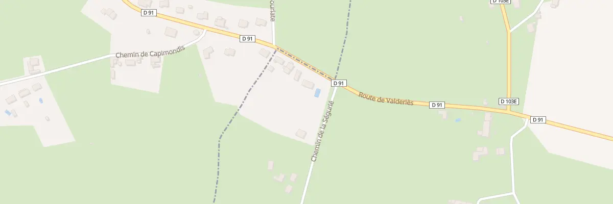 Plan du 74 Rte de Valdériès à Rosières
