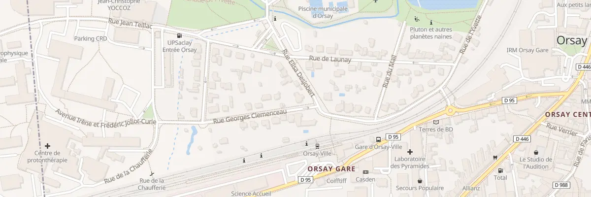 Plan du 12 Rue Georges Clémenceau à Orsay