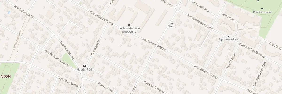 Plan du 92 Rue Robert Villoing à Sartrouville