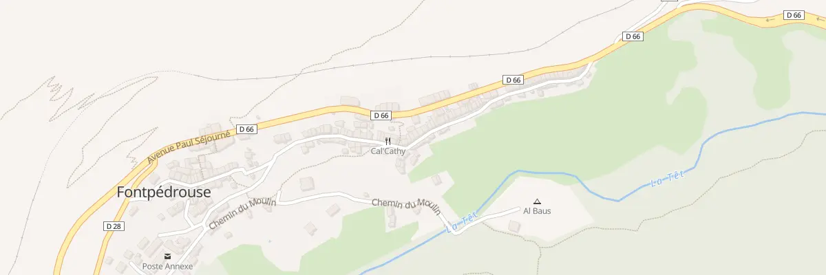 Plan du 85 Le Village à Fontpédrouse