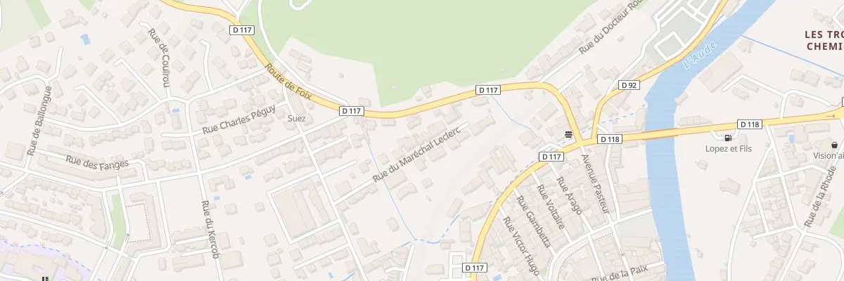Plan du 9019 Rue Maréchal Leclerc à Quillan