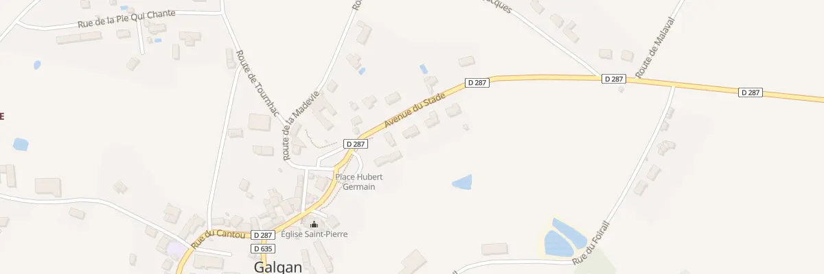 Plan du 284 Rte de Montbazens à Galgan