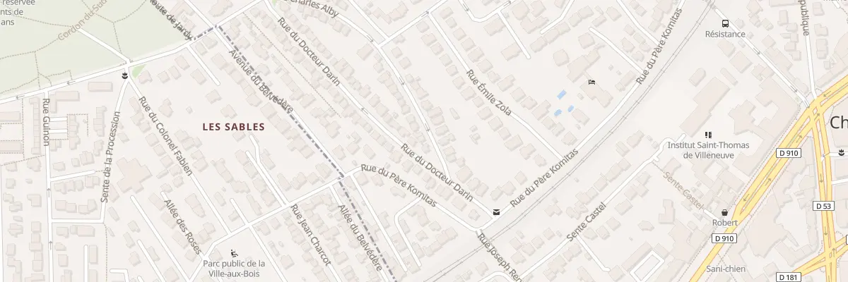 Plan du 3 Rue Charles Alby à Chaville