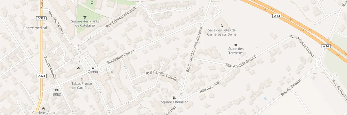 Plan du 9B Bd Maurice Berteaux à Carrières-sur-Seine