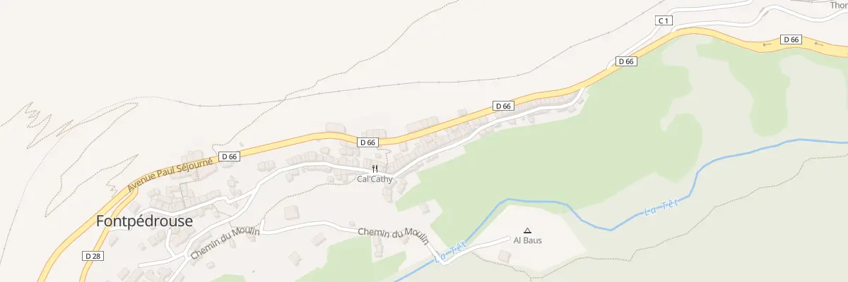 Plan du 178A Le Village à Fontpédrouse