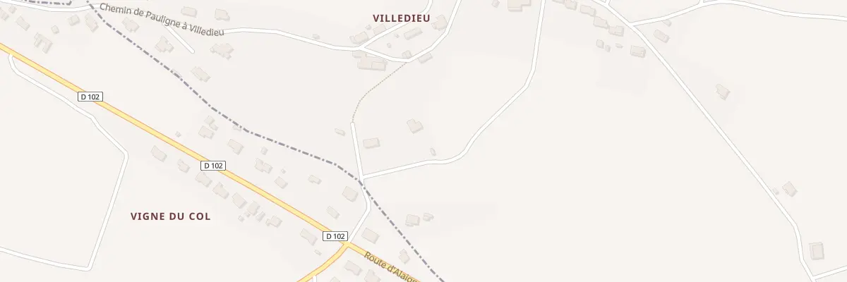 Plan du 52 Hameau de Villedieu à Gaja-et-Villedieu