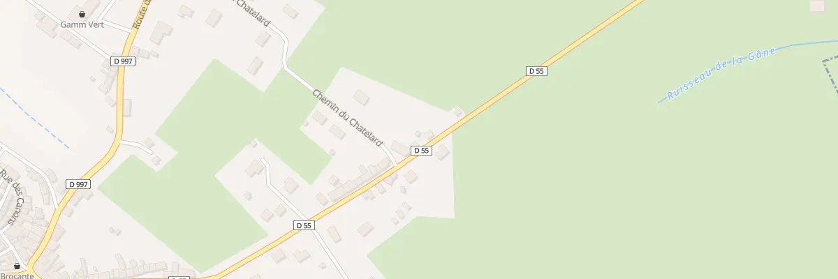Plan du 2 Rue du Chatelard à Chénérailles