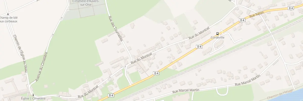 Plan du 16 Rue du Montcel à Auvers-sur-Oise