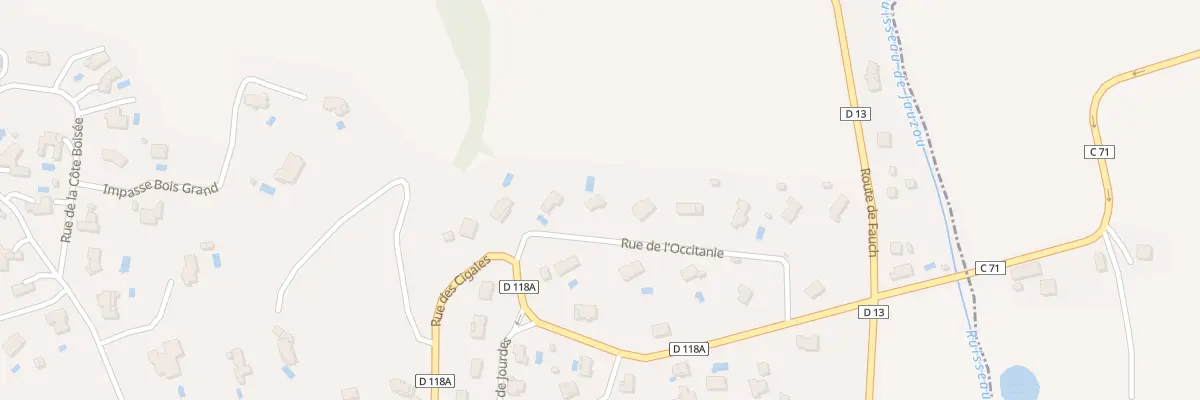 Plan du 7 Rue de l’Occitanie à Puygouzon