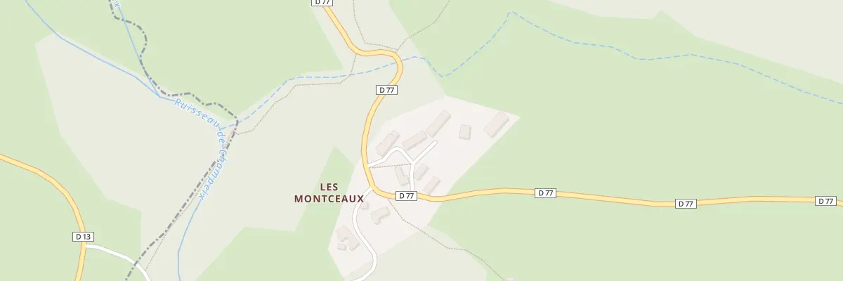 Plan du 3 Les Montceaux à Toulx-Sainte-Croix