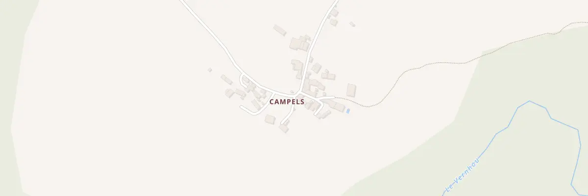 Plan du 5450 Campels à La Salvetat-Peyralès