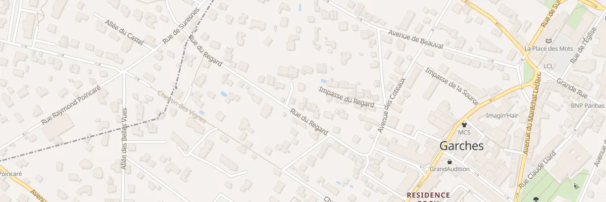 Plan du 20 Rue du Regard à Garches