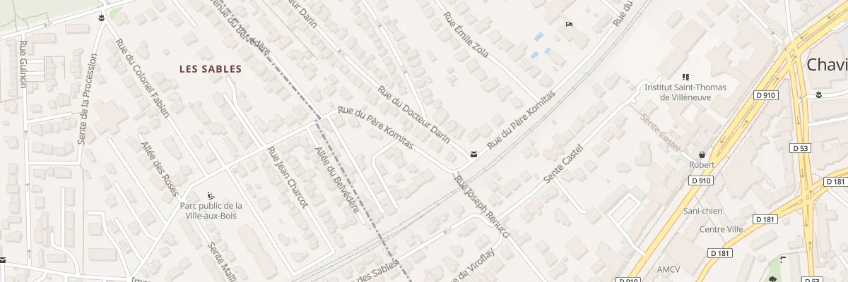 Plan du 5 Rue du Doct Darin à Chaville