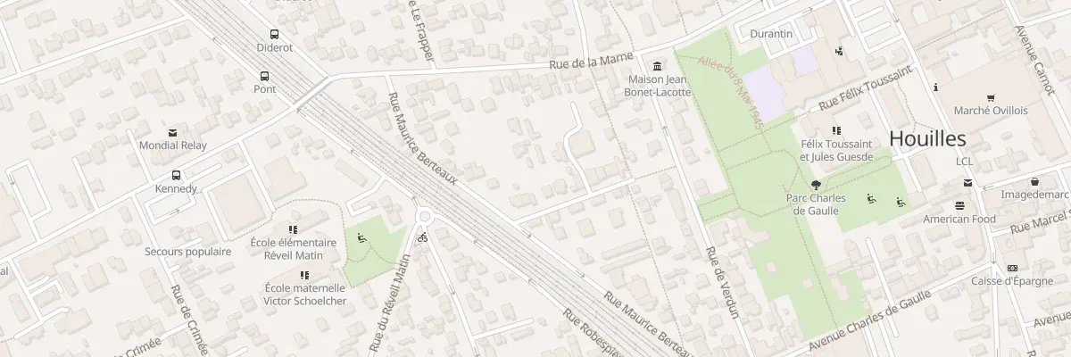 Plan du 7 Rue de la Justice à Houilles