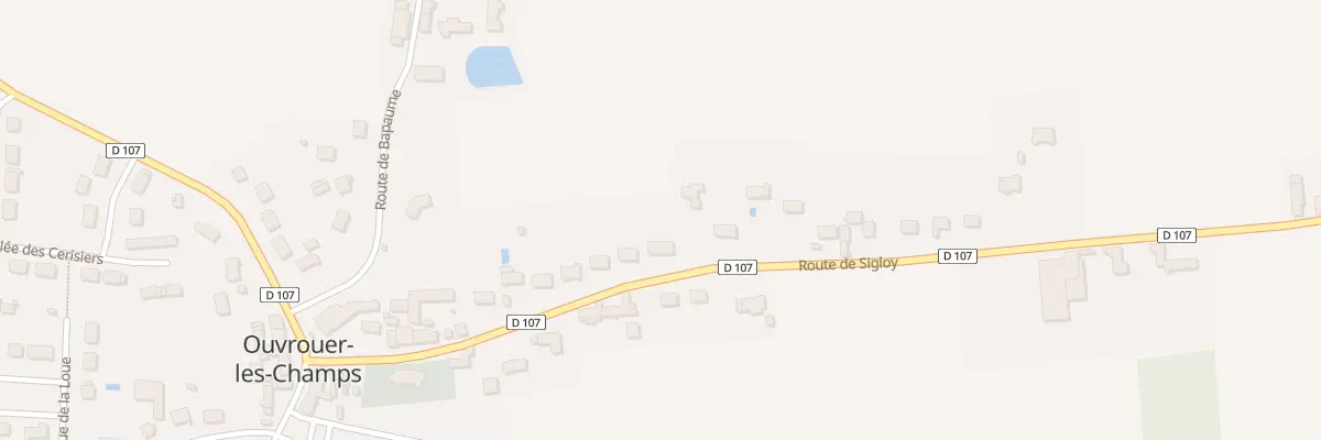 Plan du 25 Rte de Sigloy à Ouvrouer-les-Champs