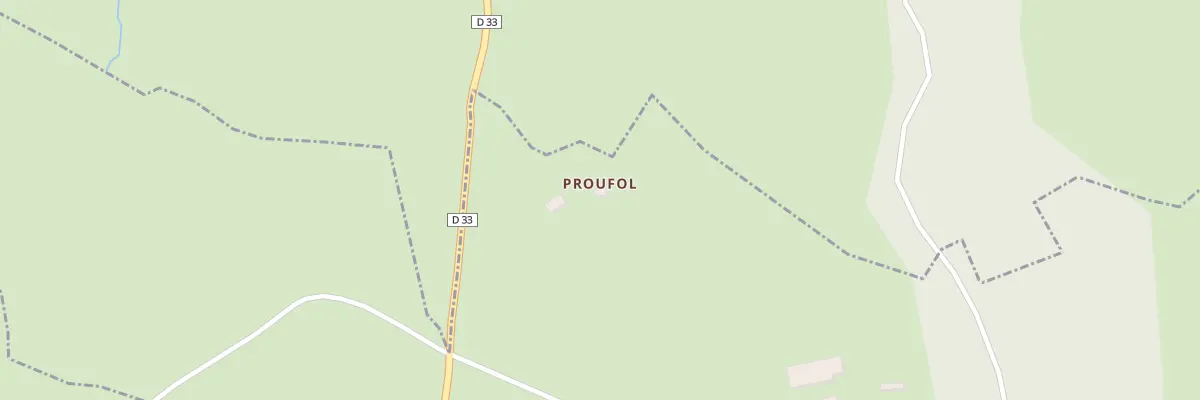 Plan du 2 Proufol à Roumégoux