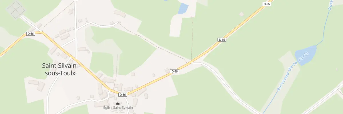 Plan du 2 Le Bourg à Saint-Silvain-sous-Toulx