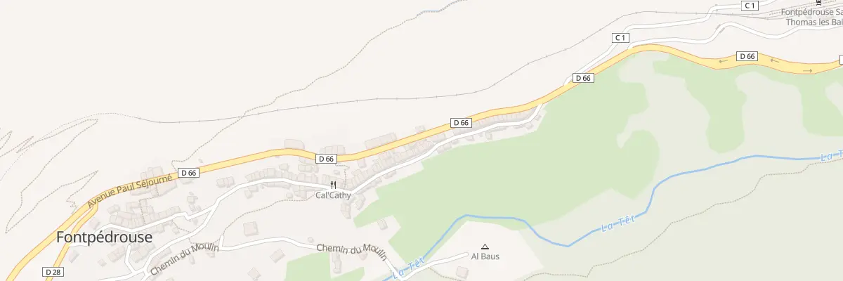 Plan du 27 Le Village à Fontpédrouse