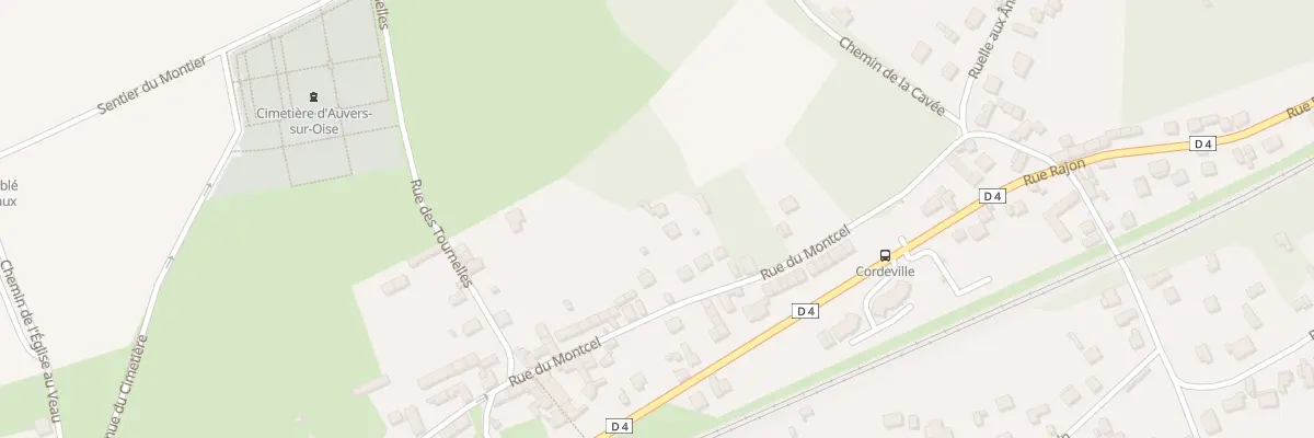 Plan du 6 Rue du Montcel à Auvers-sur-Oise