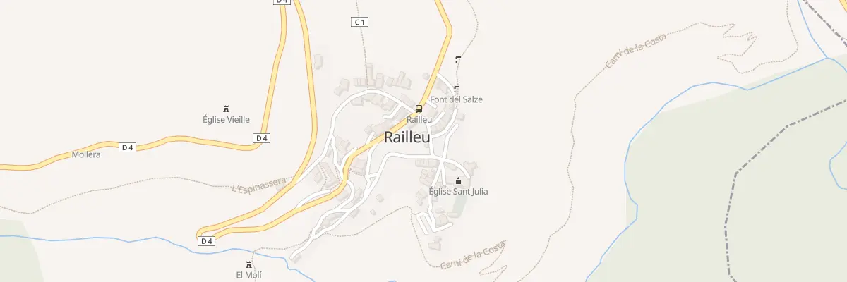 Plan du 1 Cae Llarg à Railleu