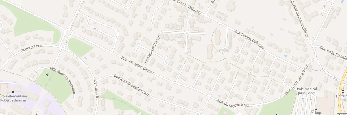 Plan du 5 All de la Roche Plate à Étréchy