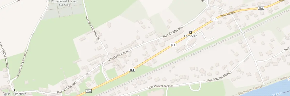 Plan du 7 Rue du Montcel à Auvers-sur-Oise