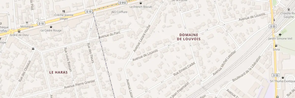Plan du 34 Av Louvois à Chaville