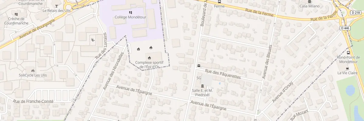 Plan du 40 Bd de Mondétour à Orsay