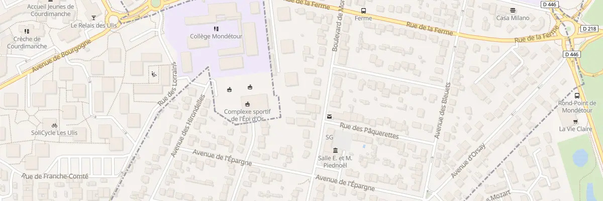 Plan du 38 Bd de Mondétour à Orsay
