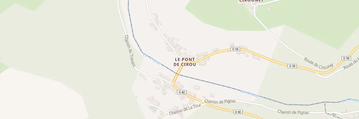 Plan du 5122 Le Pont de Cirou à Crespin