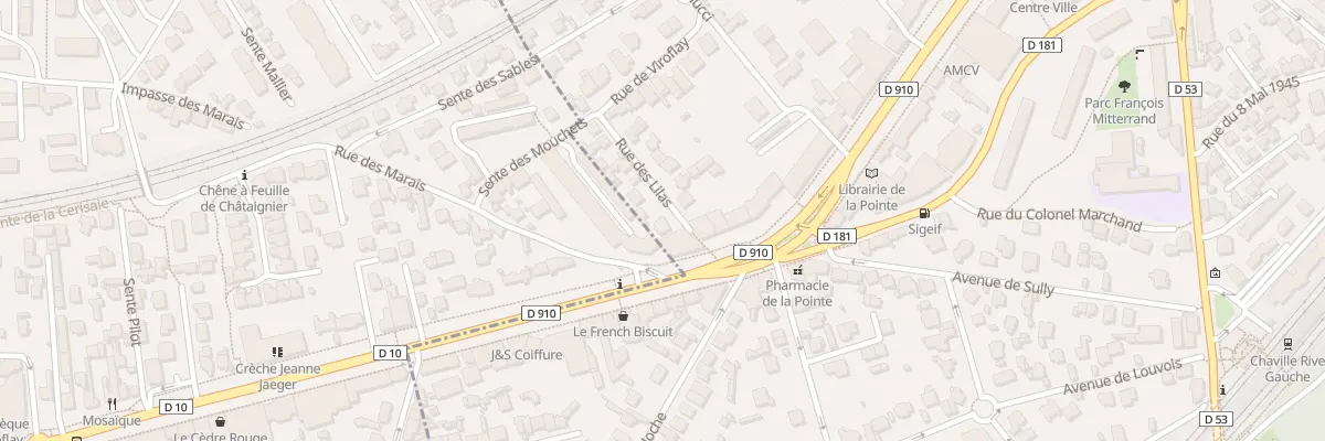 Plan du 1 Rue des Lilas à Chaville