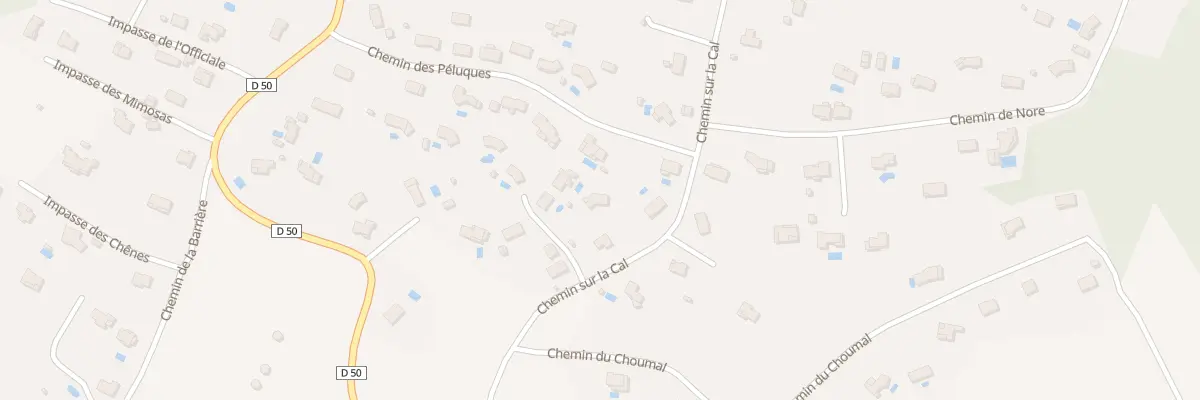 Plan du 302 Che des Péluques à Viviers-lès-Montagnes
