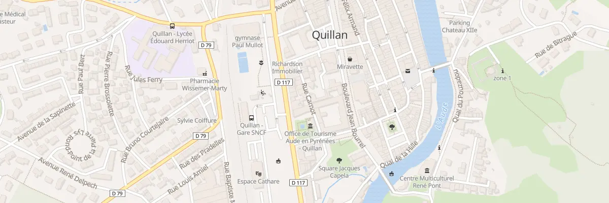 Plan du 14 Rue Carnot à Quillan