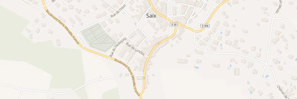 Plan du 24 Rue de Viviers les Montagnes à Saïx