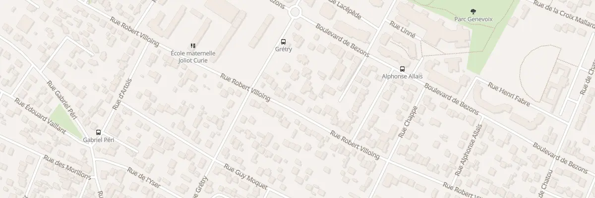Plan du 107 Rue Robert Villoing à Sartrouville
