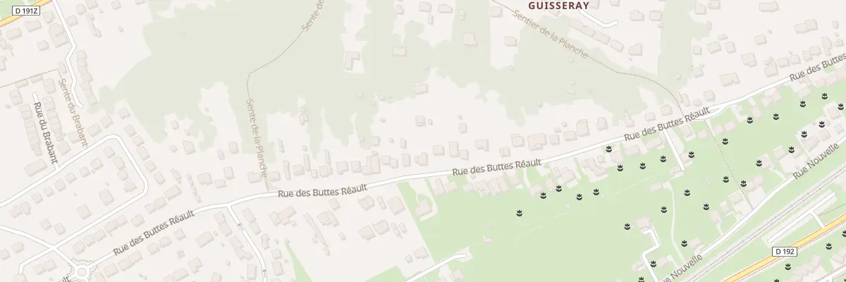 Plan du 96 Rue des Buttes Réault à Breuillet