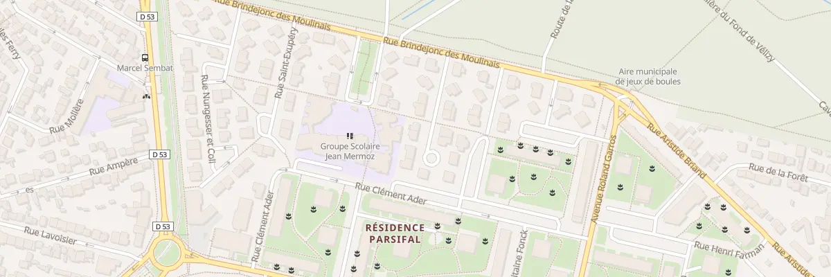 Plan du 12 Rue Maryse Hilsz à Vélizy-Villacoublay