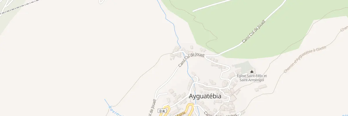 Plan du 14 Le Village d’Ayguatebia à Ayguatébia-Talau