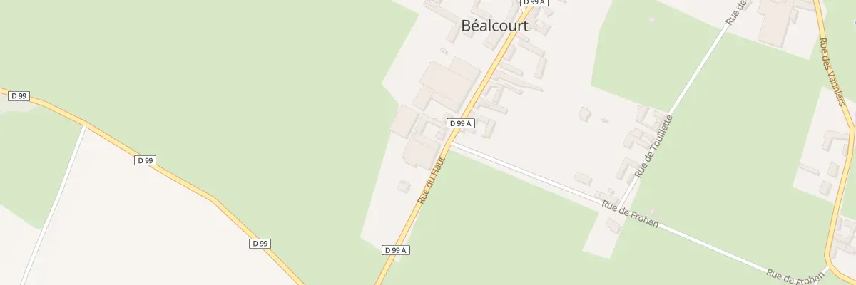 Plan du 11 Rue du Haut à Béalcourt