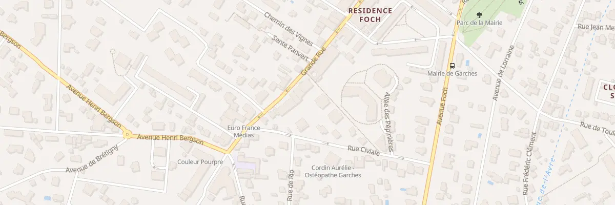 Plan du 237 Grande Rue à Garches