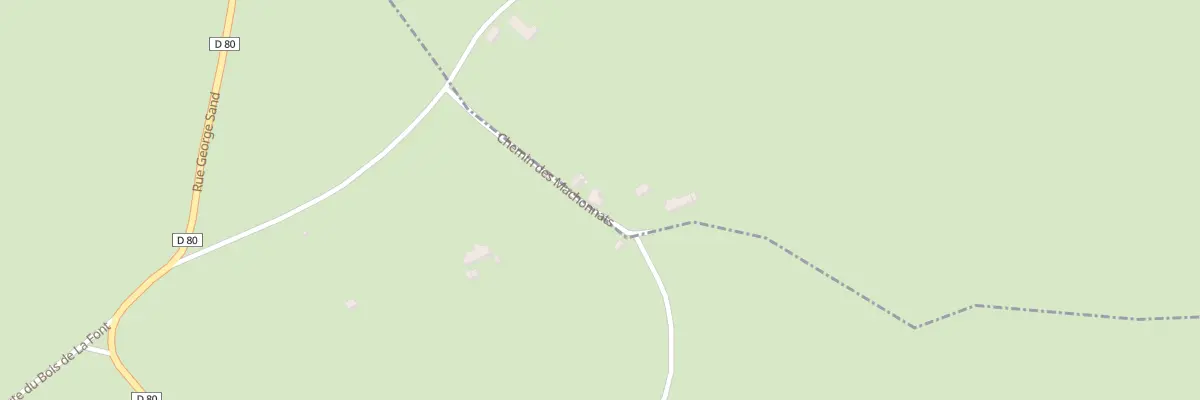 Plan du 164 Les Machonats à Rezay