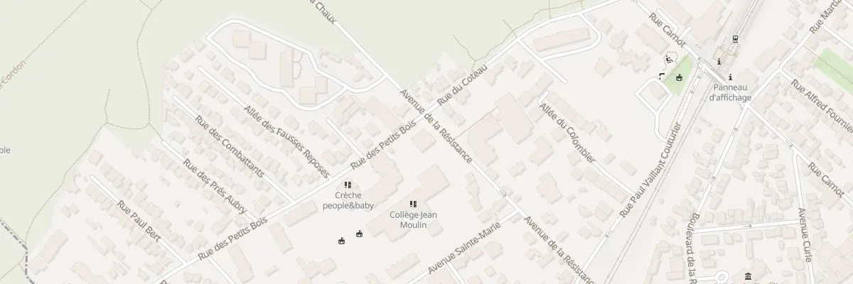 Plan du 43 Av de la Résistance à Chaville