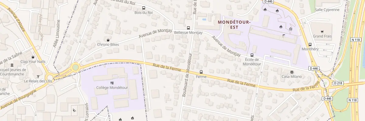 Plan du 12 Bd de Mondétour à Orsay