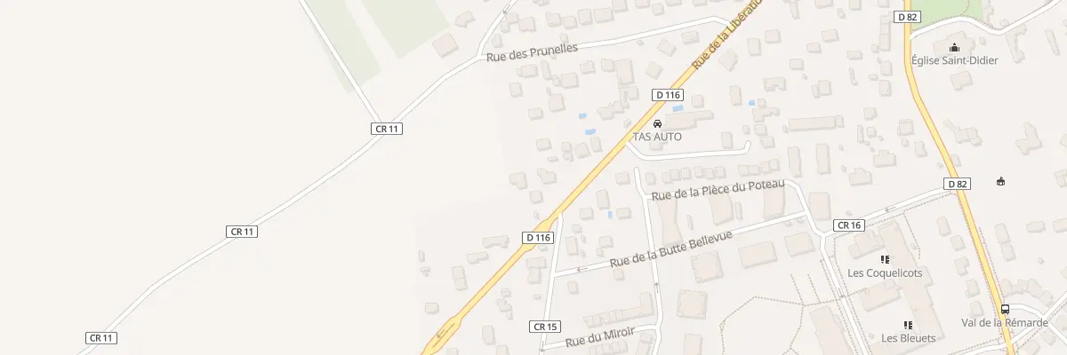 Plan du 84 Rue de la Libération à Bruyères-le-Châtel