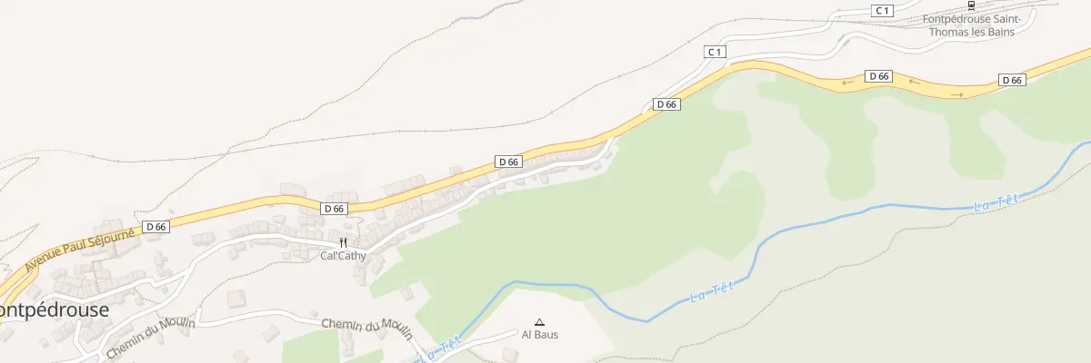 Plan du 14 Le Village à Fontpédrouse