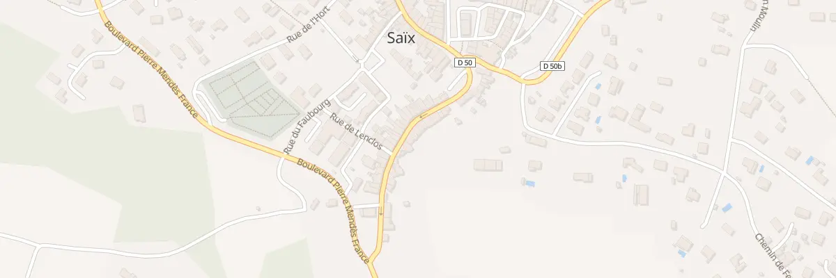 Plan du 27 Rue de Viviers les Montagnes à Saïx